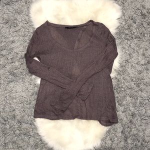 Lavender Open Back Sweater